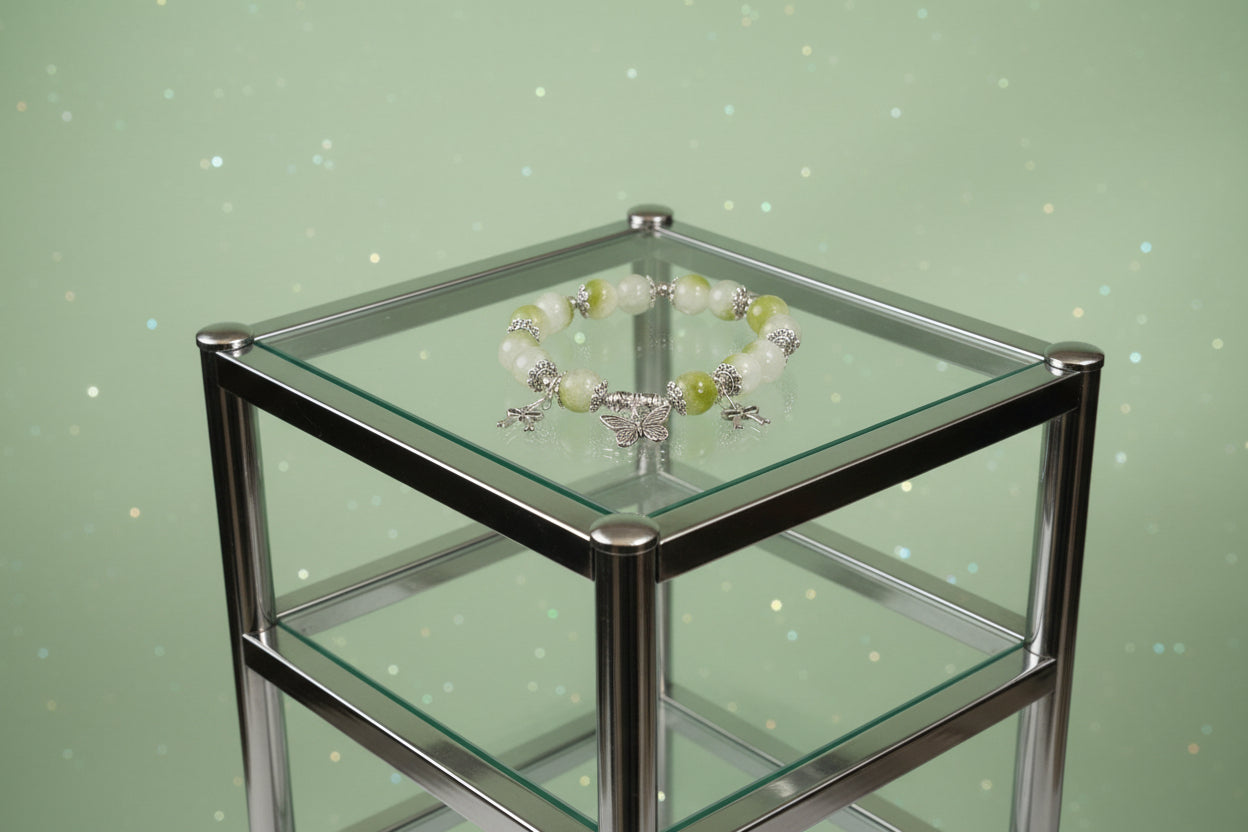 Lymphoma Awareness Green Bracelet Gift Set