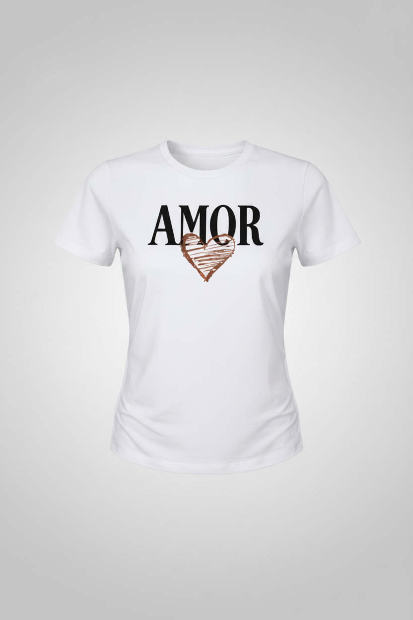 Amor Heart Tee - Clean Product Shot