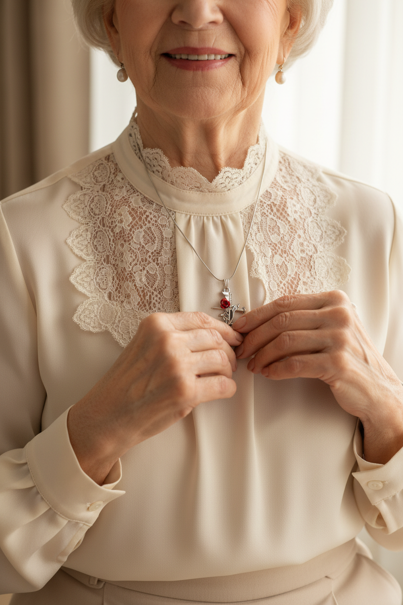 Amor Rose Necklace - Ted's Mom Finally Gets Her Moment