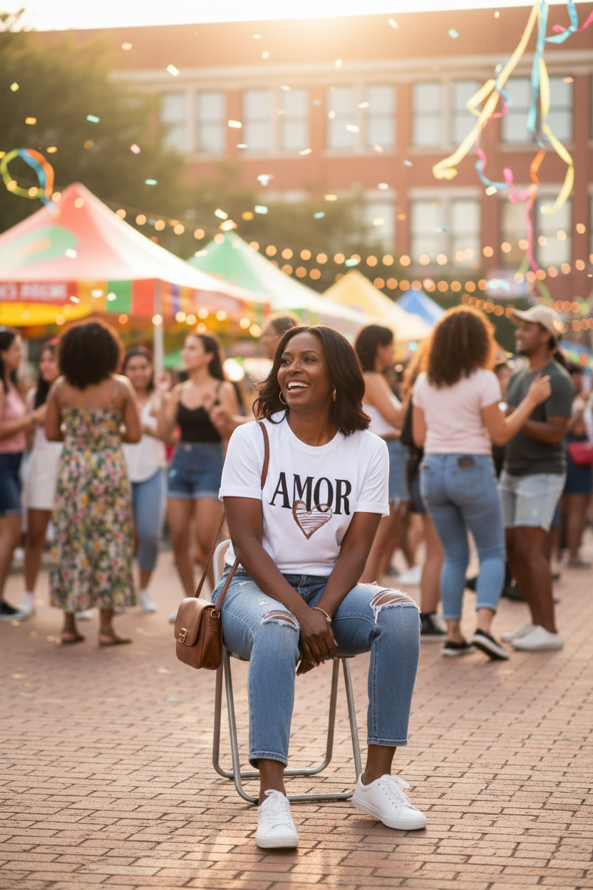 AMOR Tee - Summer Festival Lifestyle