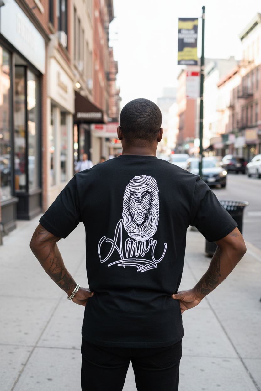 Black Amor Tee - Street Lifestyle