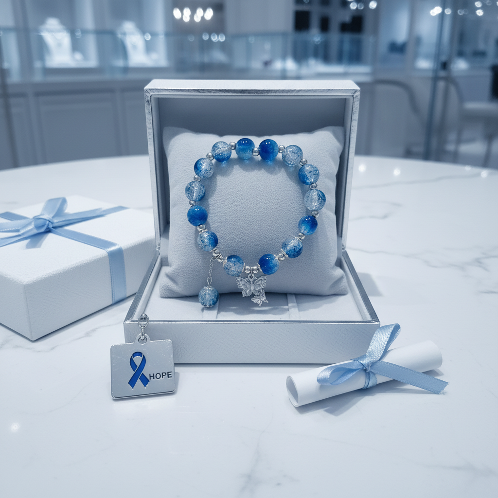Elegant Blue Bracelet Gift Set - Photo 1