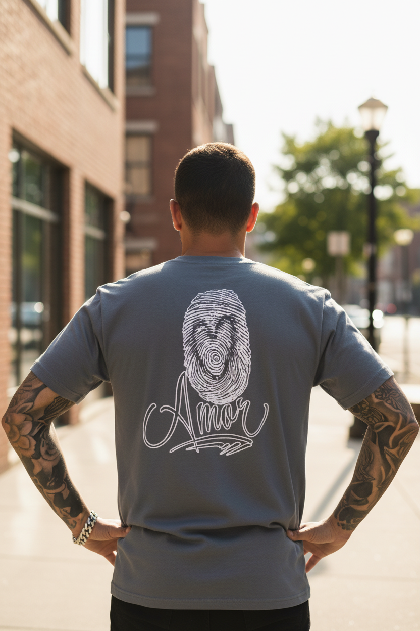 Gray Amor Tee Lifestyle