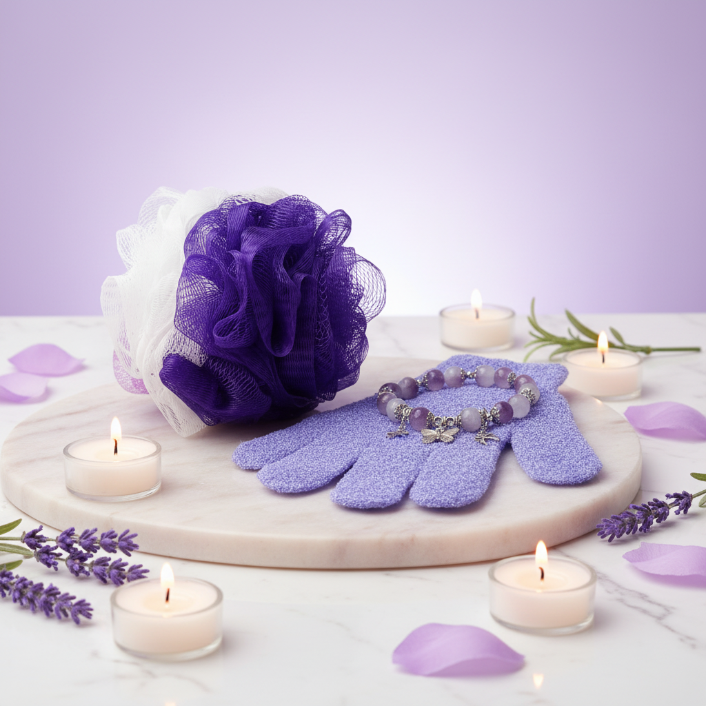 Sarcoidosis Spa Gift Set Corrected One Loofah