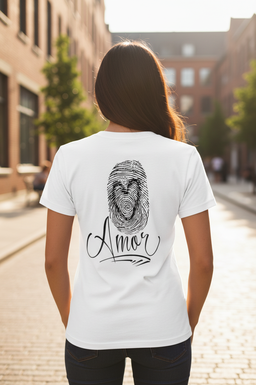 Woman White Amor Tee Lifestyle